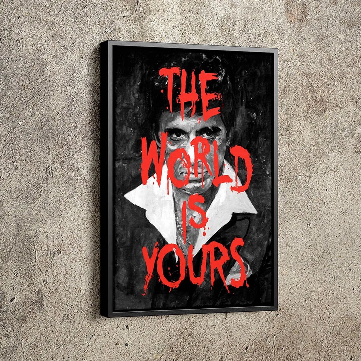 The World Is Yours: An Iconic Pop Art Scarface Movie Wall Art