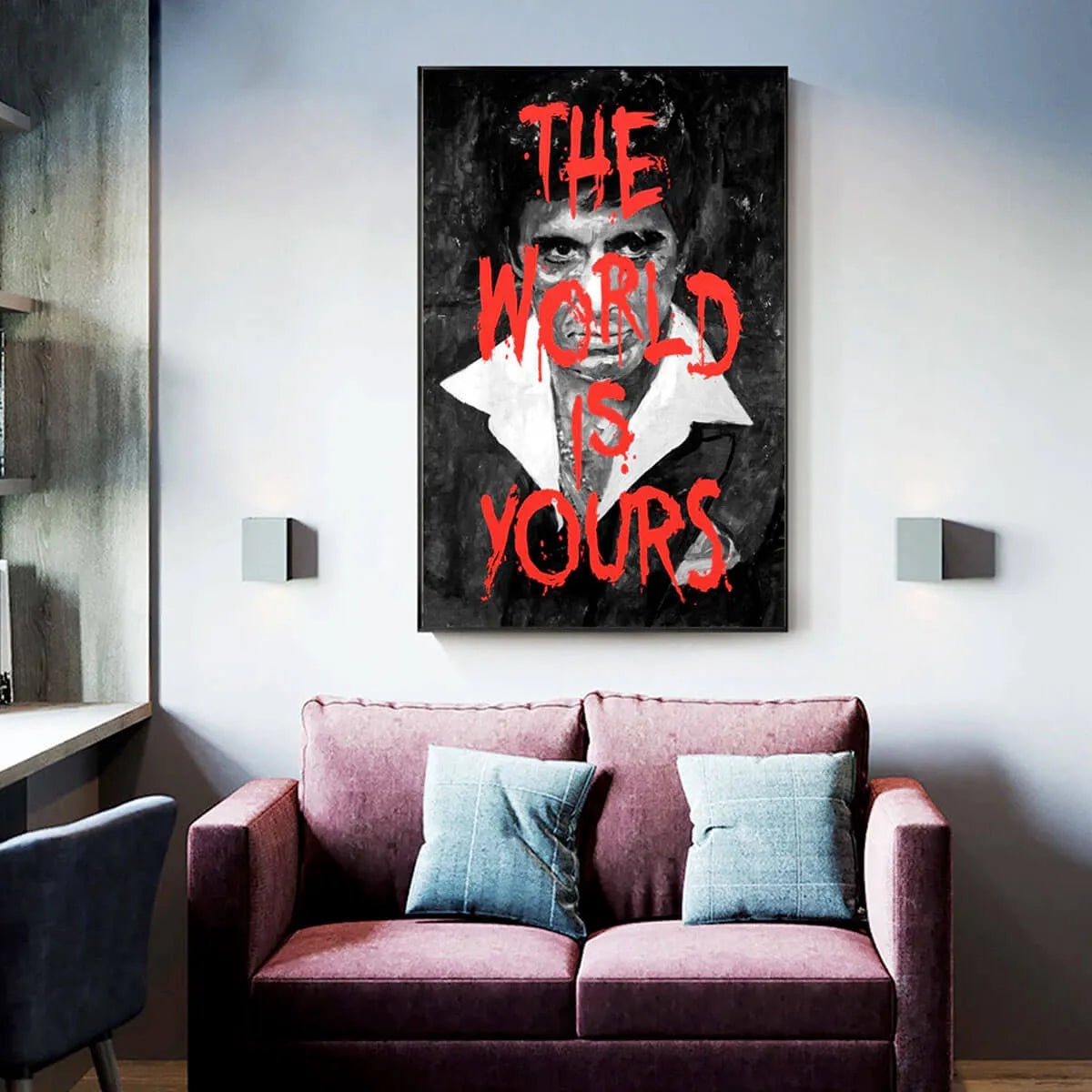 The World Is Yours: An Iconic Pop Art Scarface Movie Wall Art