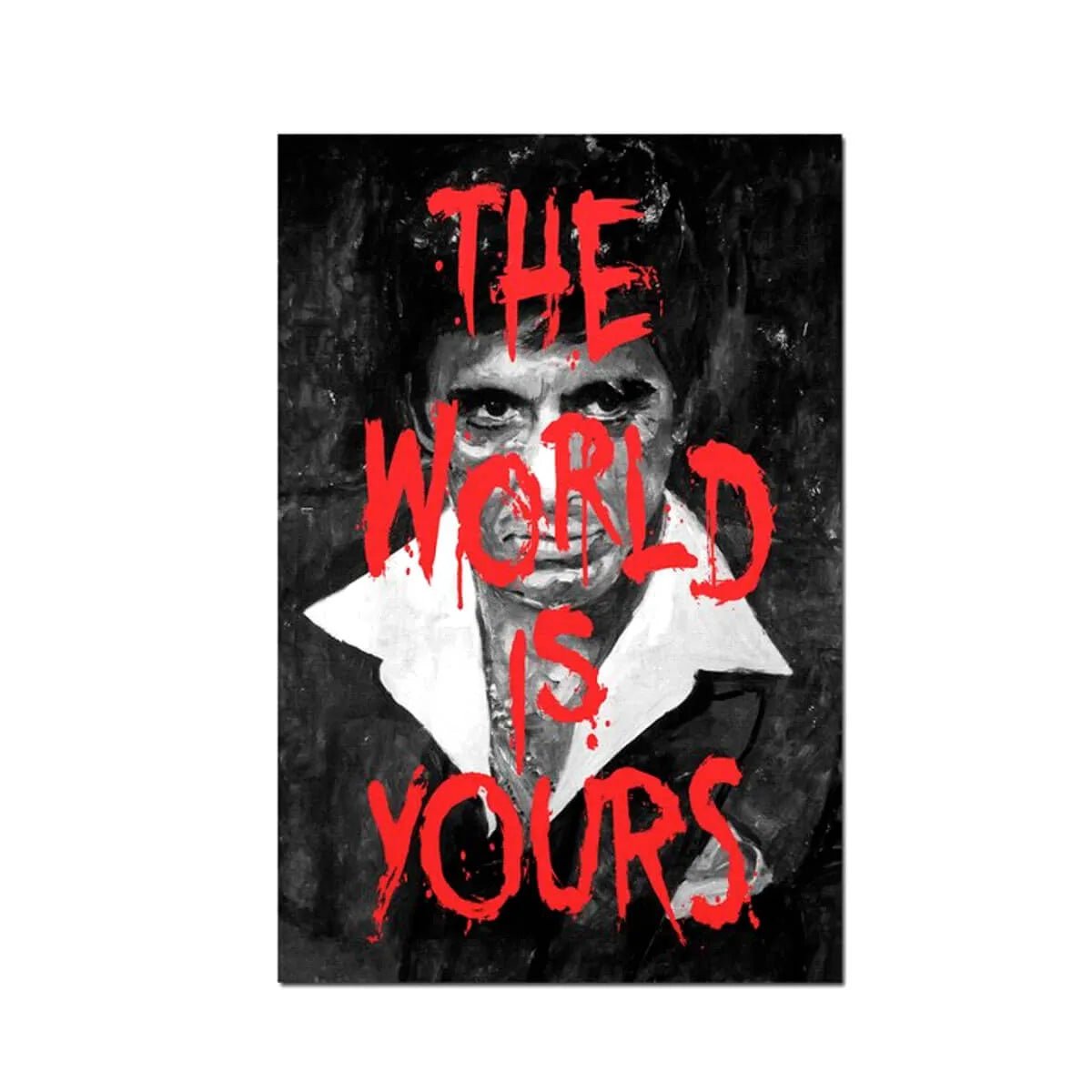 The World Is Yours: An Iconic Pop Art Scarface Movie Wall Art