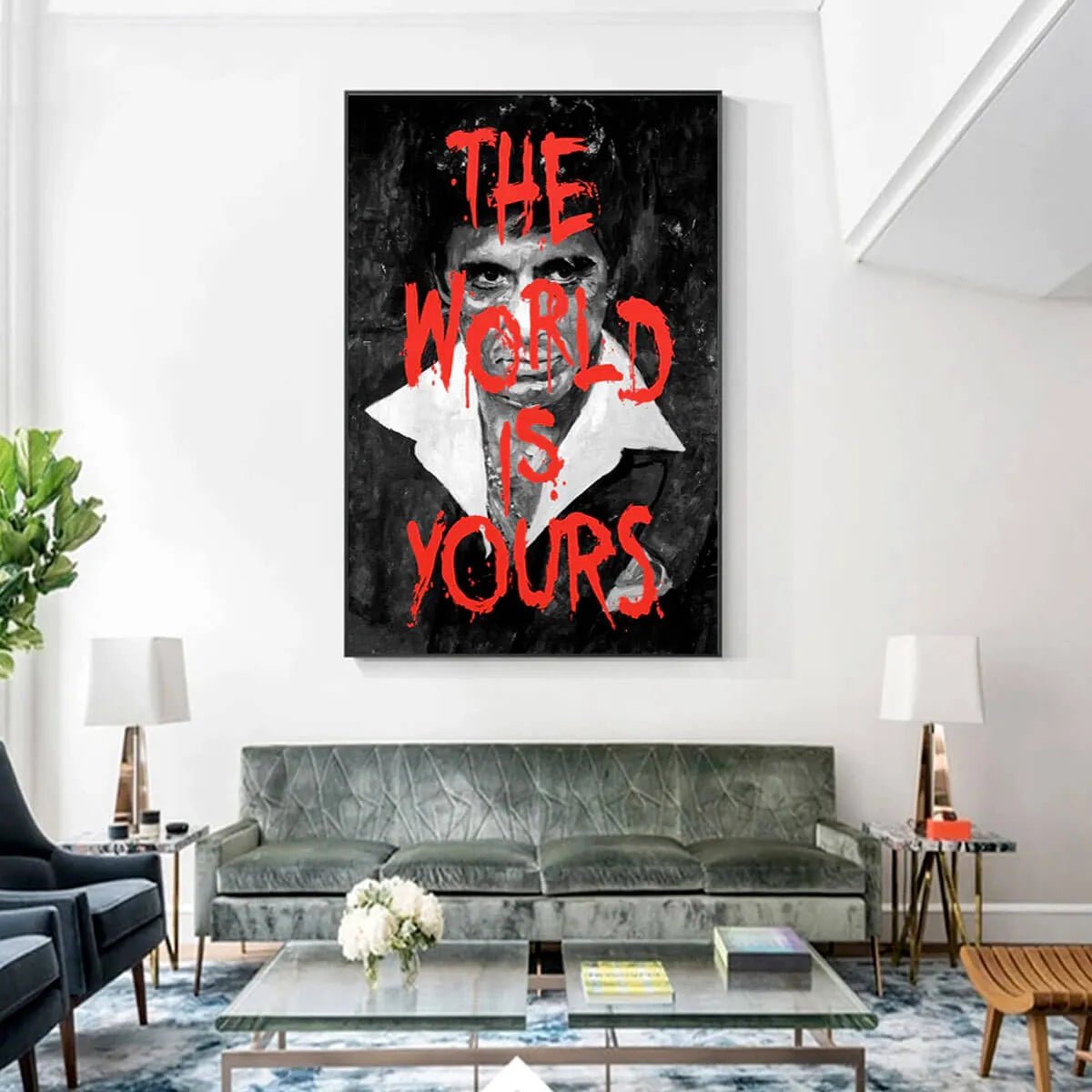 The World Is Yours: An Iconic Pop Art Scarface Movie Wall Art